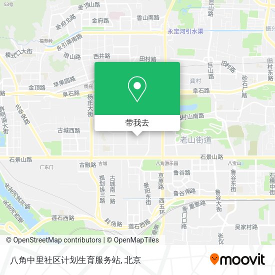 八角中里社区计划生育服务站地图