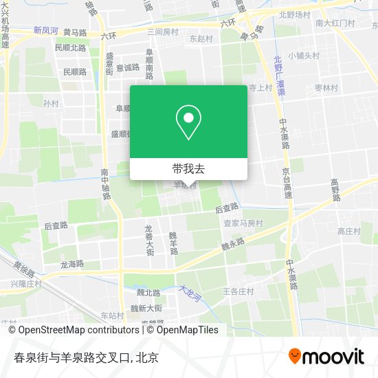 春泉街与羊泉路交叉口地图