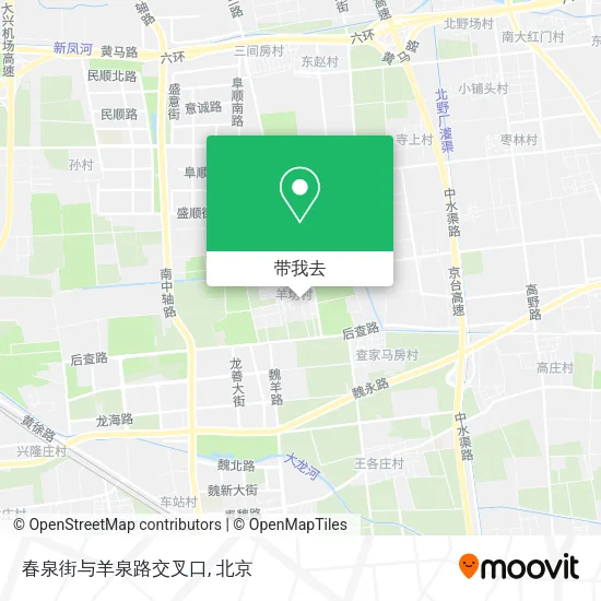 春泉街与羊泉路交叉口地图