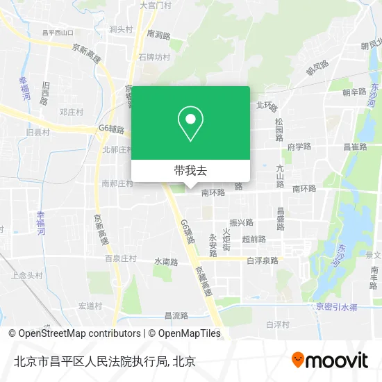 北京市昌平区人民法院执行局地图
