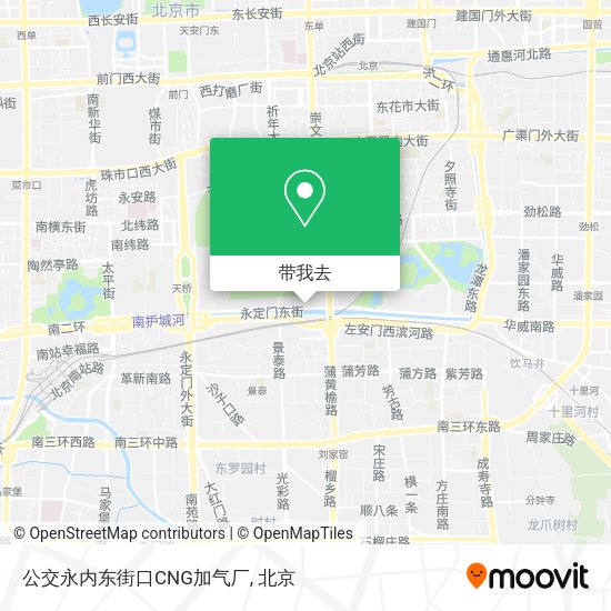 公交永内东街口CNG加气厂地图
