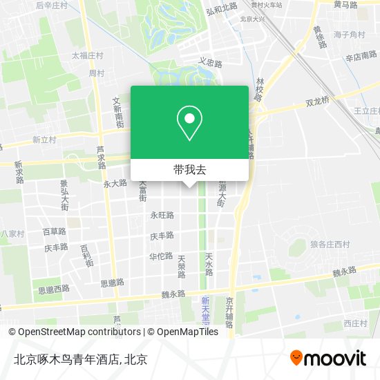 北京啄木鸟青年酒店地图