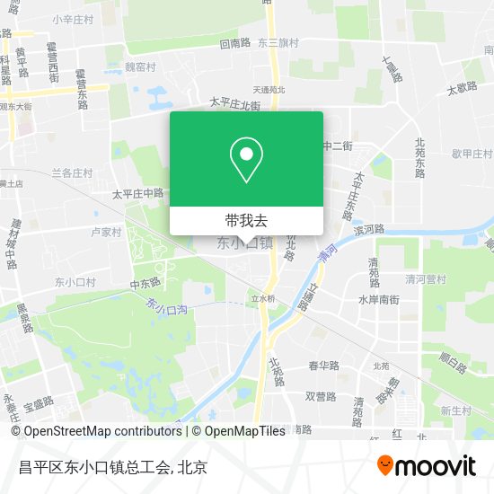 昌平区东小口镇总工会地图