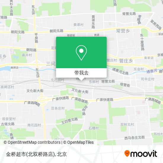 金桥超市(北双桥路店)地图