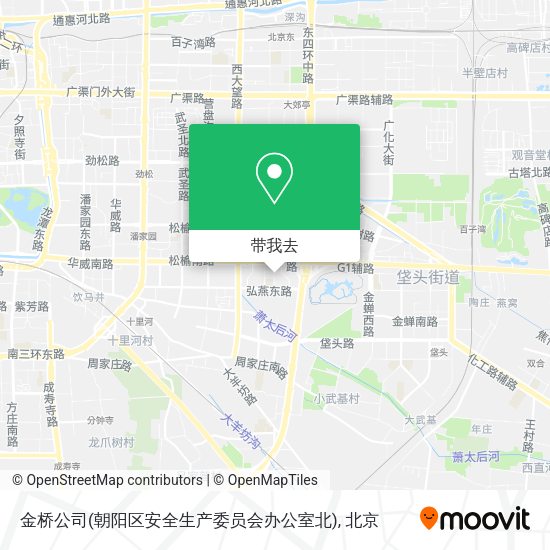 金桥公司(朝阳区安全生产委员会办公室北)地图