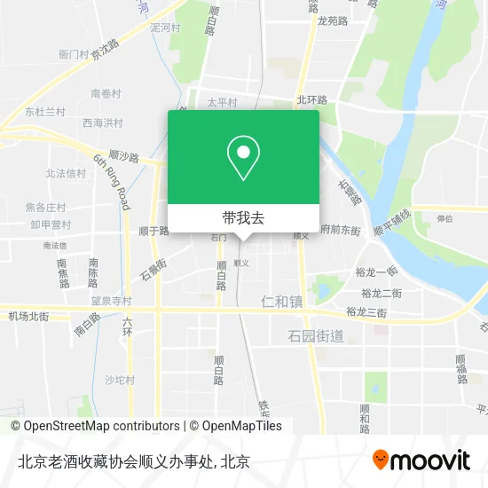 北京老酒收藏协会顺义办事处地图