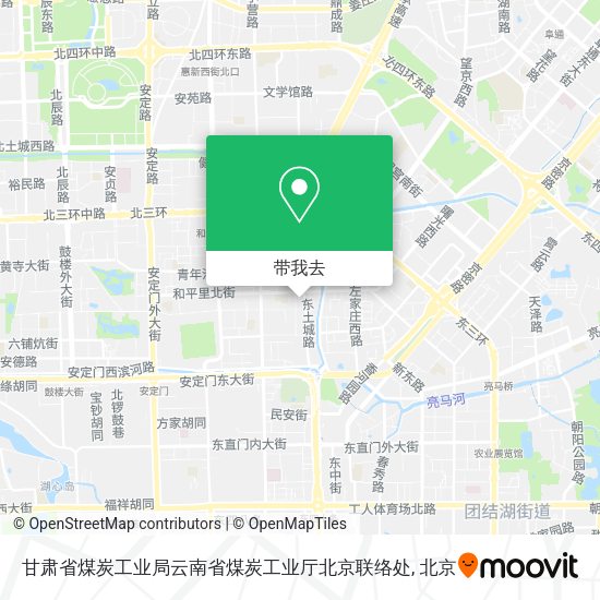 甘肃省煤炭工业局云南省煤炭工业厅北京联络处地图