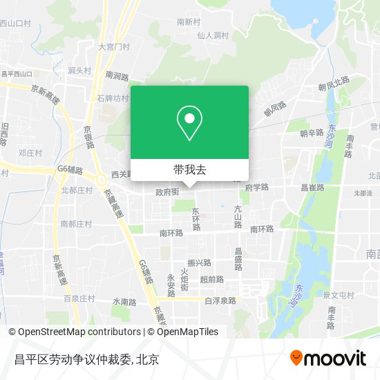 昌平区劳动争议仲裁委地图