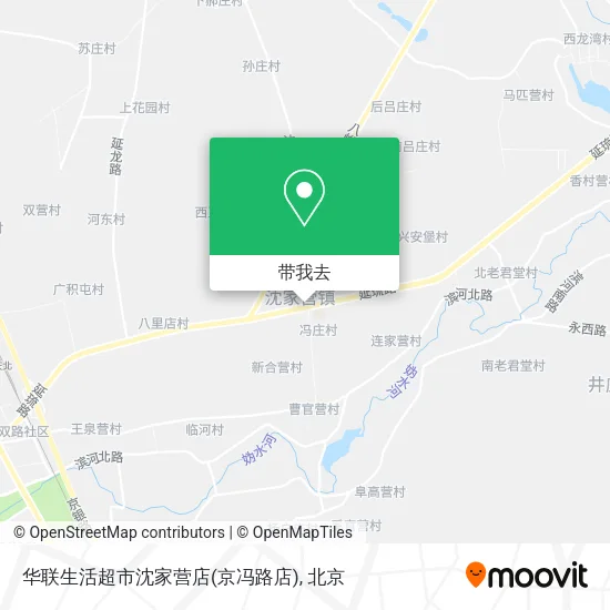 华联生活超市沈家营店(京冯路店)地图