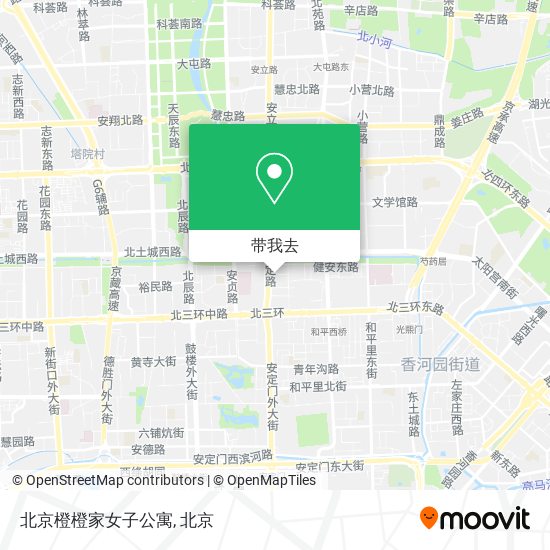 北京橙橙家女子公寓地图