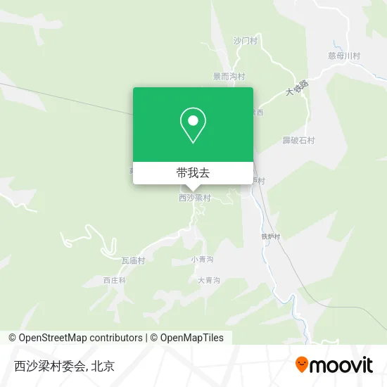 西沙梁村委会地图