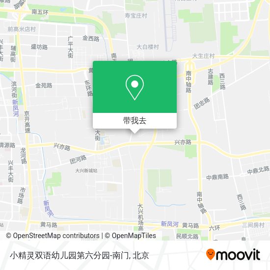 小精灵双语幼儿园第六分园-南门地图