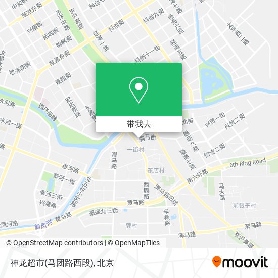 神龙超市(马团路西段)地图