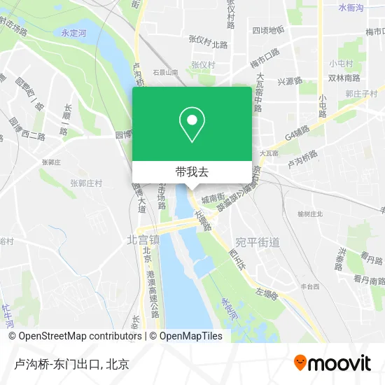 卢沟桥-东门出口地图