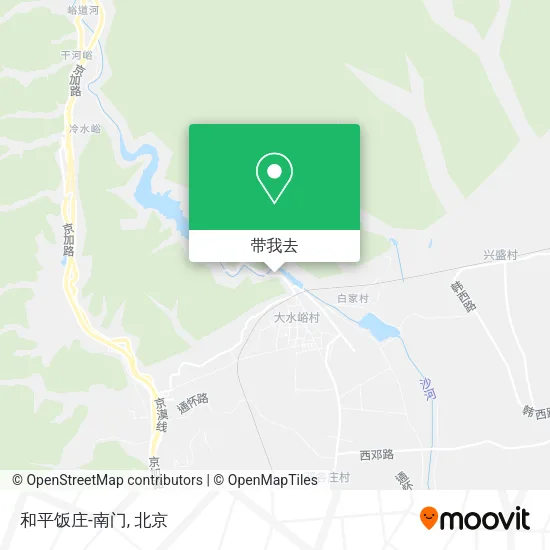 和平饭庄-南门地图
