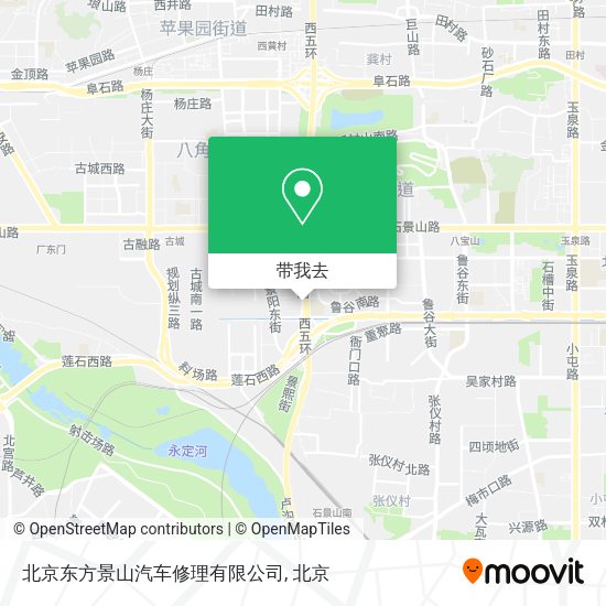北京东方景山汽车修理有限公司地图