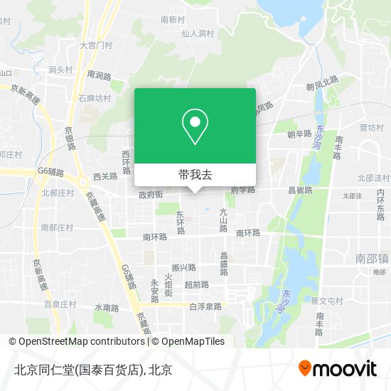 北京同仁堂(国泰百货店)地图