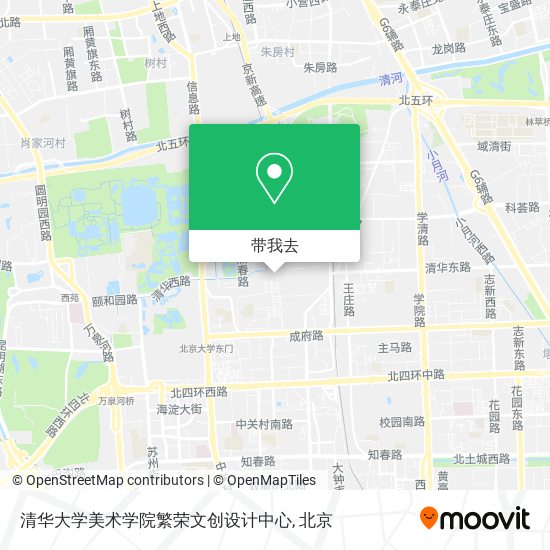 清华大学美术学院繁荣文创设计中心地图
