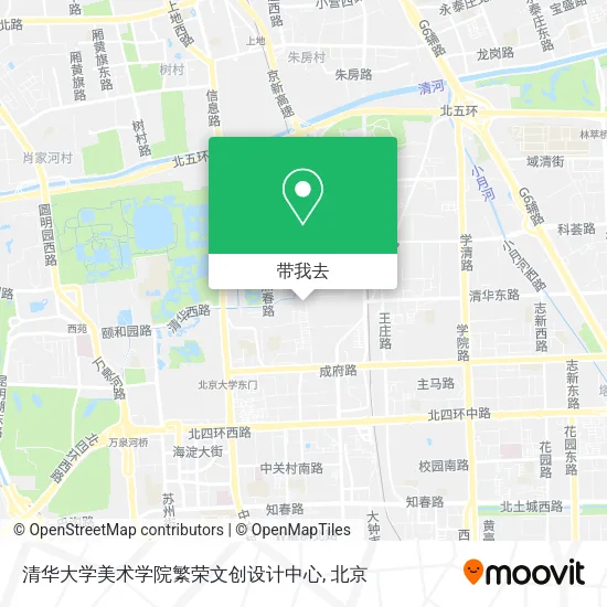 清华大学美术学院繁荣文创设计中心地图