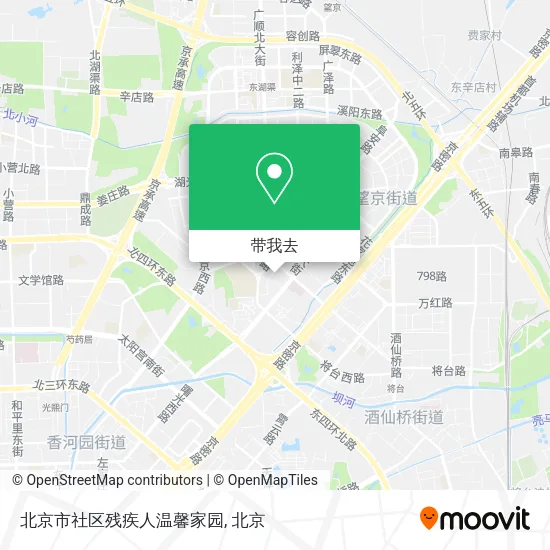 北京市社区残疾人温馨家园地图