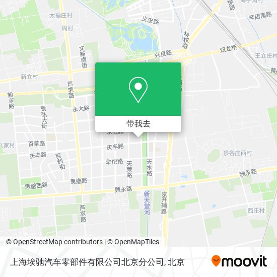 上海埃驰汽车零部件有限公司北京分公司地图
