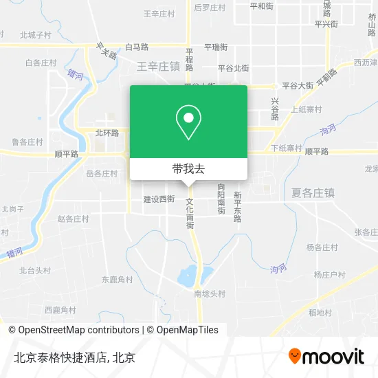 北京泰格快捷酒店地图