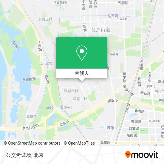公交考试场地图