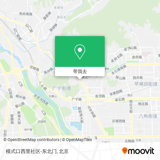 模式口西里社区-东北门地图