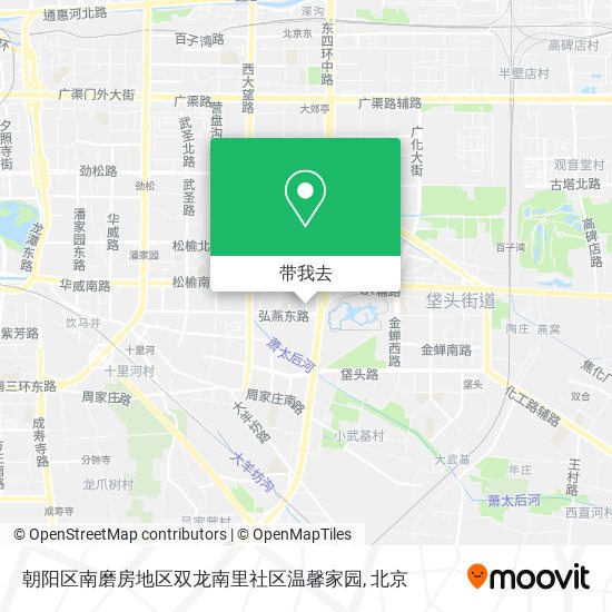 朝阳区南磨房地区双龙南里社区温馨家园地图