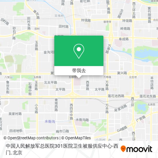 中国人民解放军总医院301医院卫生被服供应中心-西门地图