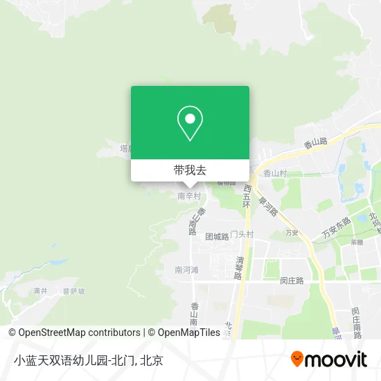 小蓝天双语幼儿园-北门地图