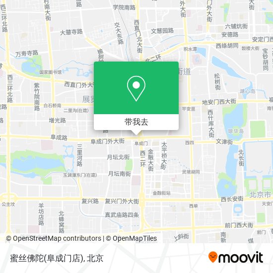 蜜丝佛陀(阜成门店)地图