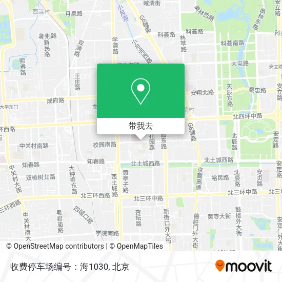收费停车场编号：海1030地图