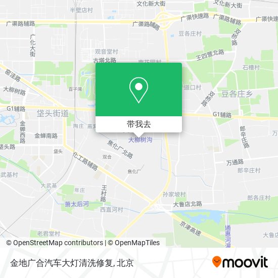 金地广合汽车大灯清洗修复地图