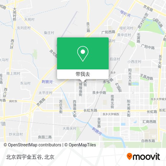 北京四宇金五谷地图