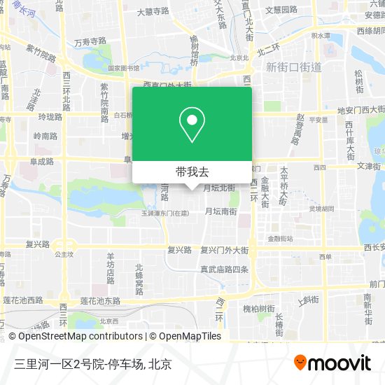 三里河一区2号院-停车场地图