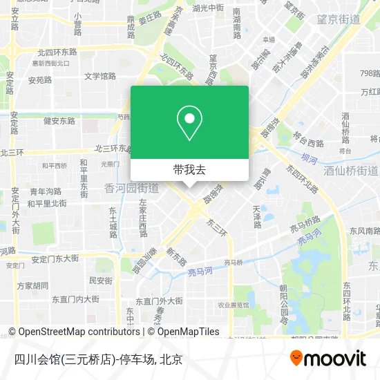 四川会馆(三元桥店)-停车场地图