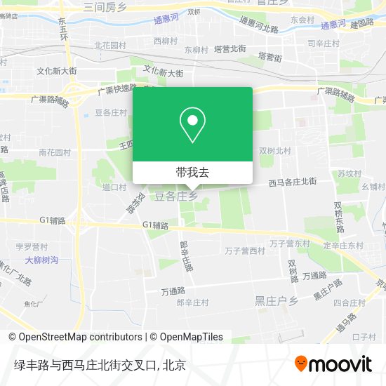 绿丰路与西马庄北街交叉口地图