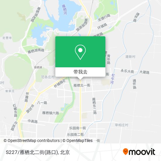 S227/雁栖北二街(路口)地图