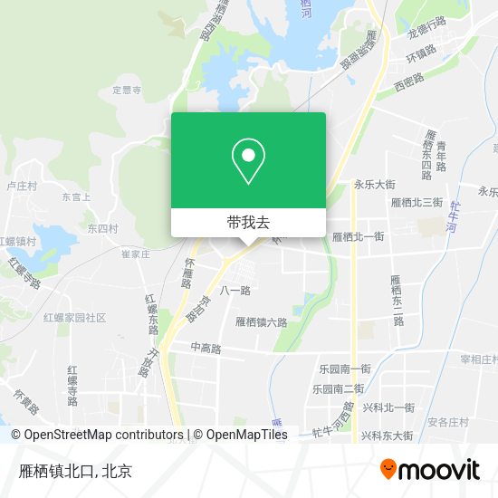 雁栖镇北口地图