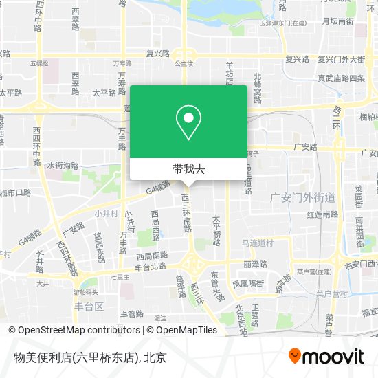 物美便利店(六里桥东店)地图