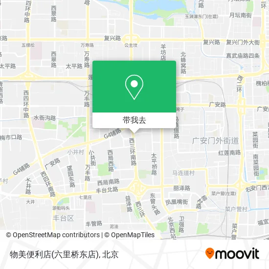 物美便利店(六里桥东店)地图