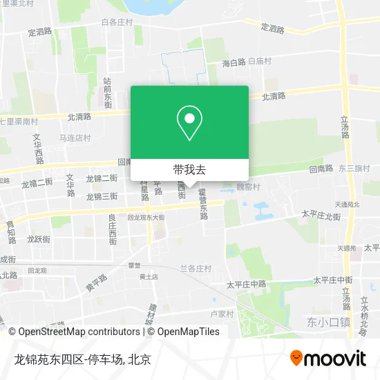 龙锦苑东四区-停车场地图