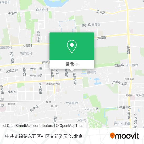 中共龙锦苑东五区社区支部委员会地图