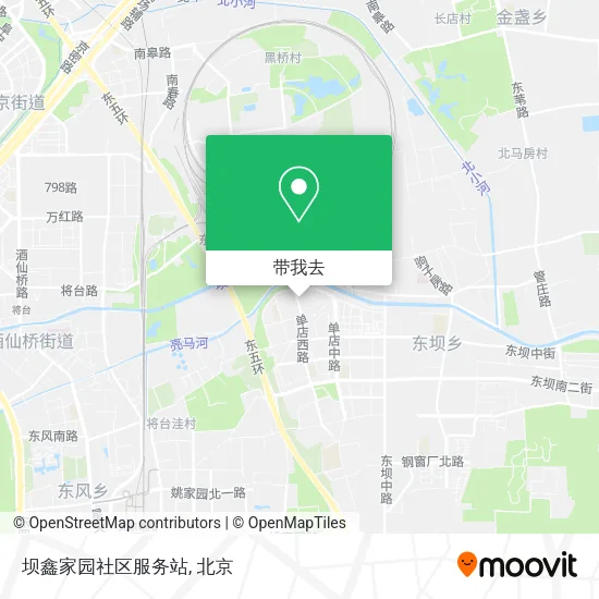 坝鑫家园社区服务站地图