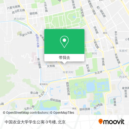 中国农业大学学生公寓-3号楼地图