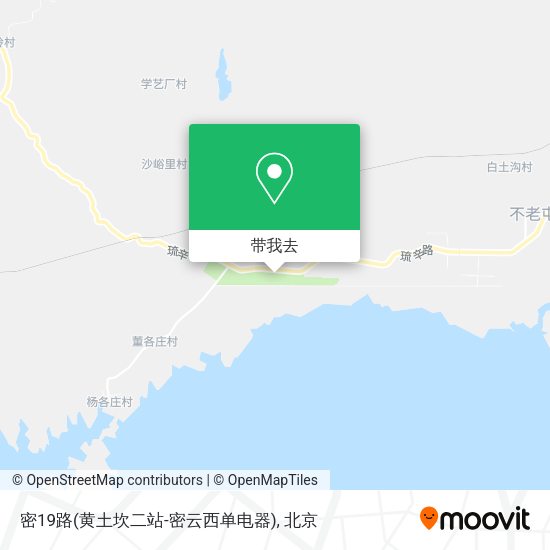 密19路(黄土坎二站-密云西单电器)地图