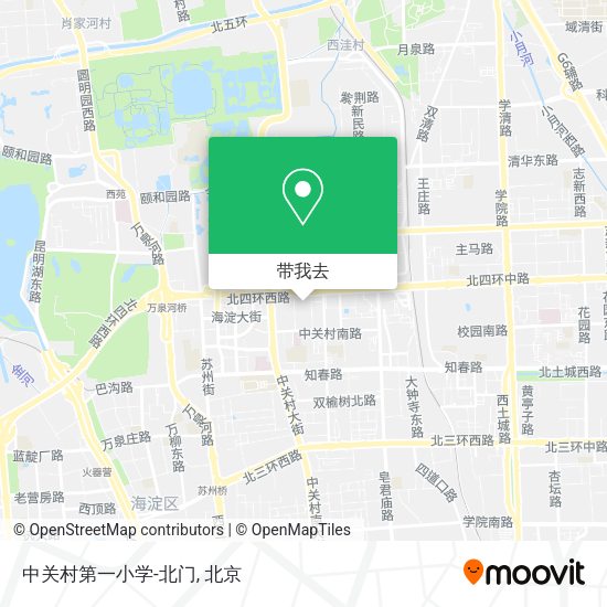 中关村第一小学-北门地图