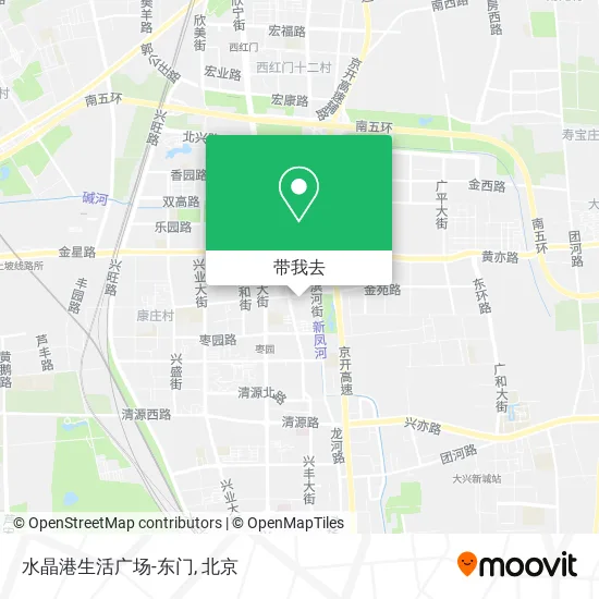 水晶港生活广场-东门地图