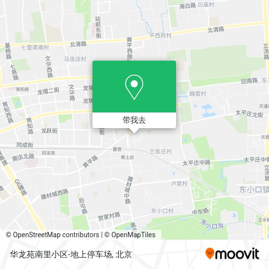 华龙苑南里小区-地上停车场地图